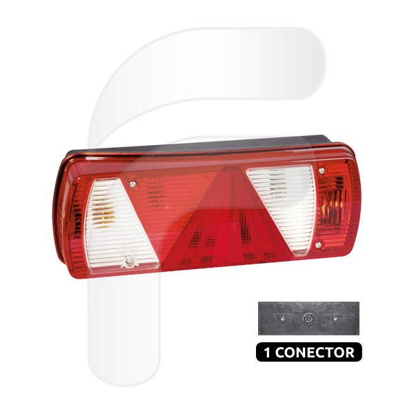 REAR LAMPS REAR LAMPS WITH TRIANGLE WITH LICENSE PLATE LIGHT ECOPOINT LL LEFT